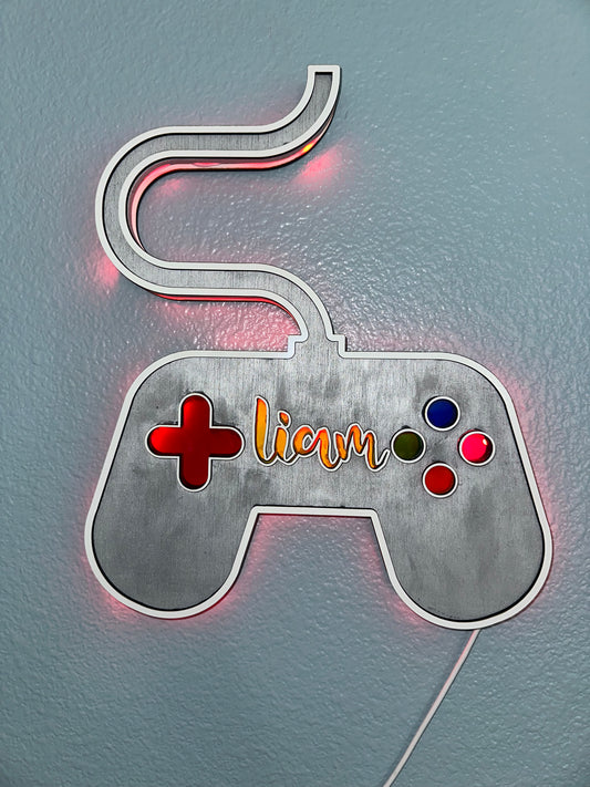 Game Controller Personalized Hang up LED sign